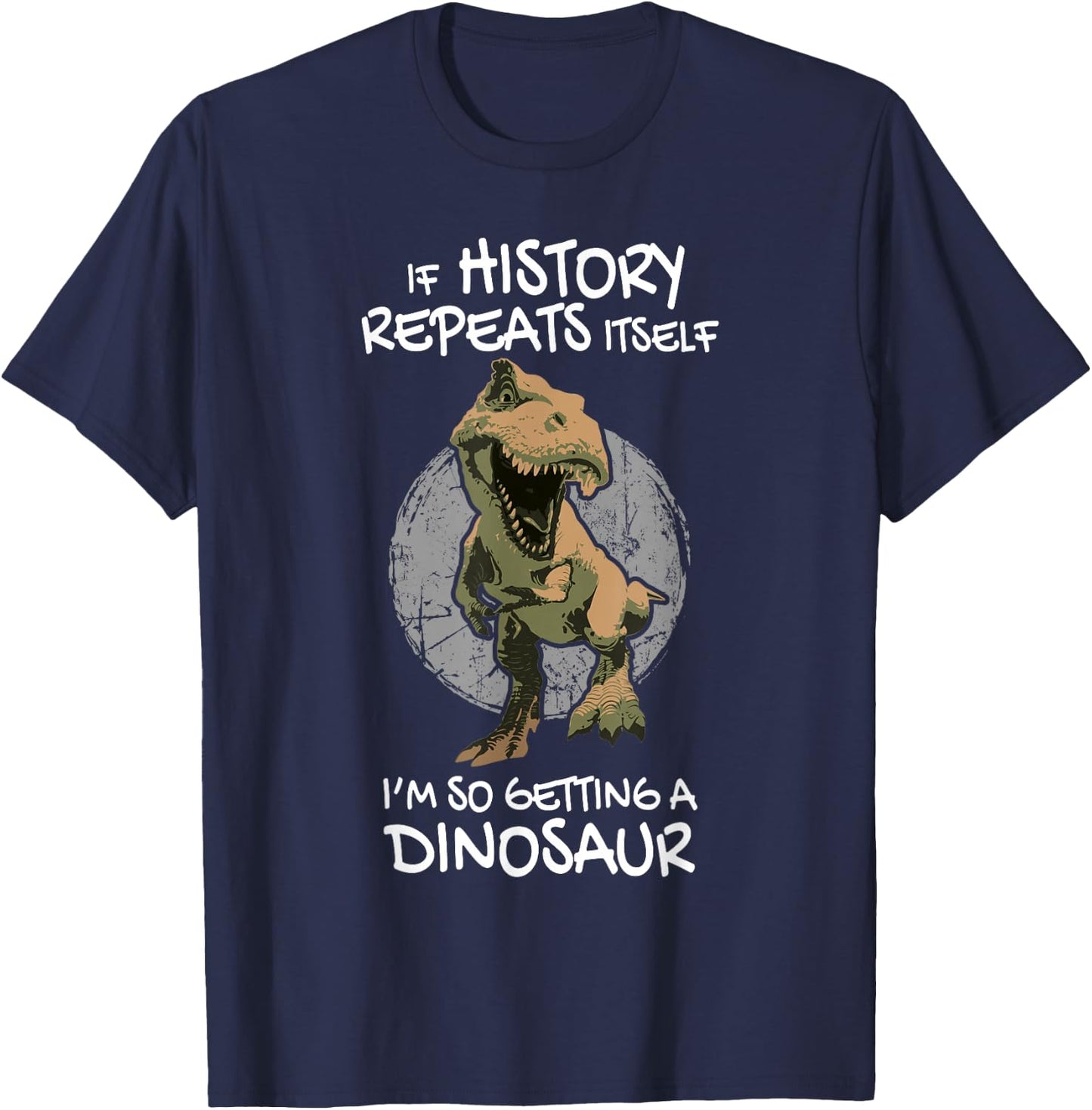 Future Paleontologist Dino Humor Paleontology T-Rex Gift T-Shirt - T-Shirt | Navy