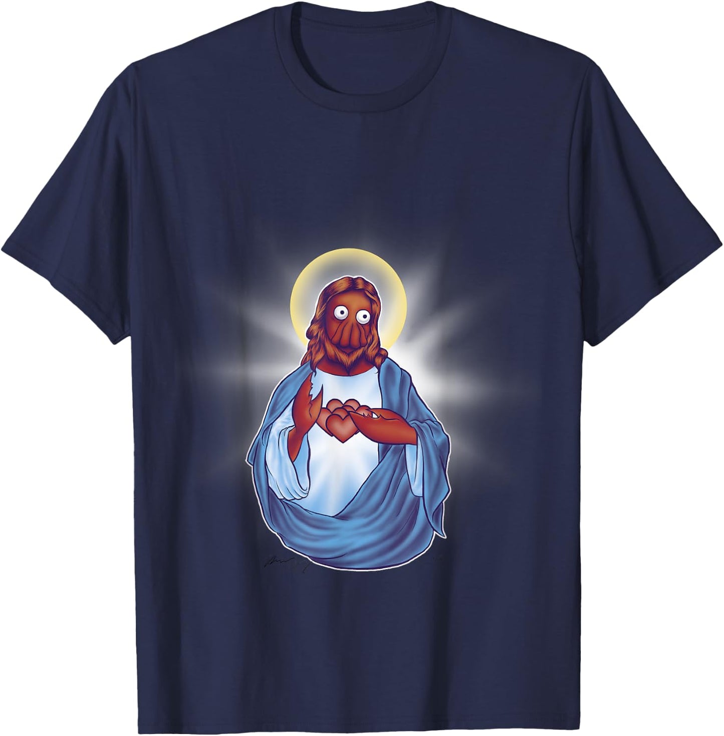 Zoidberg Jesus T-Shirt - T-Shirt | Navy