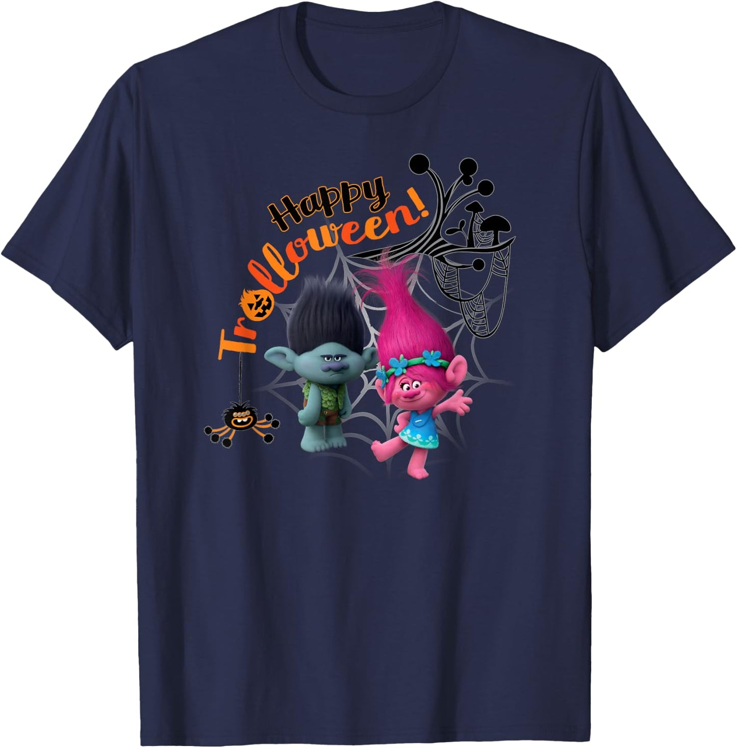 DreamWorks Trolls Happy Halloween T-Shirt - T-Shirt | Navy