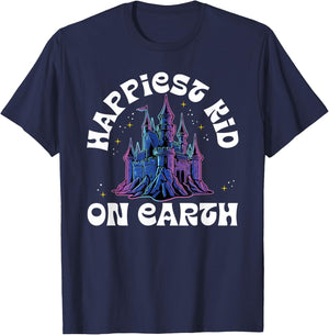 Happiest Kid On Earth Magical Castle T-Shirt - T-Shirt | Navy