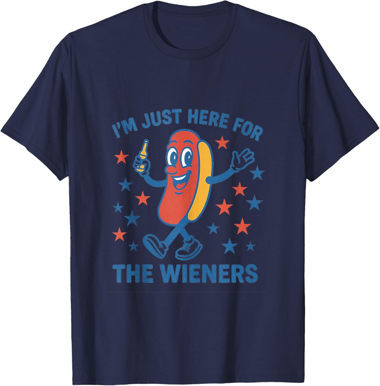 I'm Just Here for the Wieners Shirt T-Shirt - T-Shirt | Navy