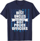 Back the blue shirt - My Uncle is the Best Cop T-Shirt - T-Shirt | Navy