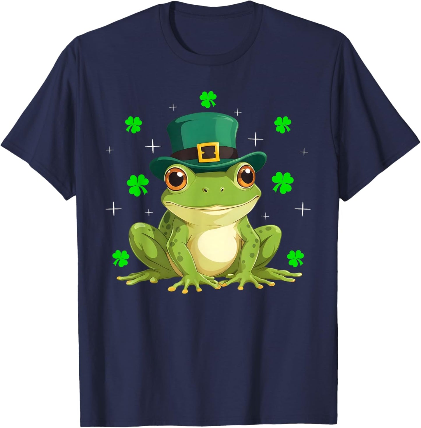 Irish Shamrock Leprechaun Hat Frog St Patrick's Day T-Shirt - T-Shirt | Navy