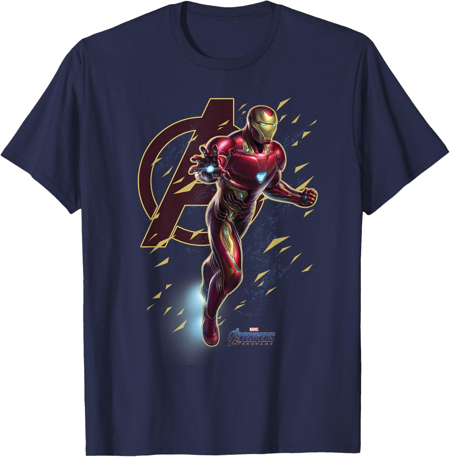 Marvel Avengers Endgame Iron Man Action Pose Graphic T-Shirt - T-Shirt | Navy