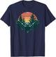 Bat Hunting Hiking Outdoor Camping Forest Men Women Bat T-Shirt - T-Shirt | Navy
