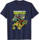 TMNT Popping Out Of Sewer T-Shirt - T-Shirt | Navy