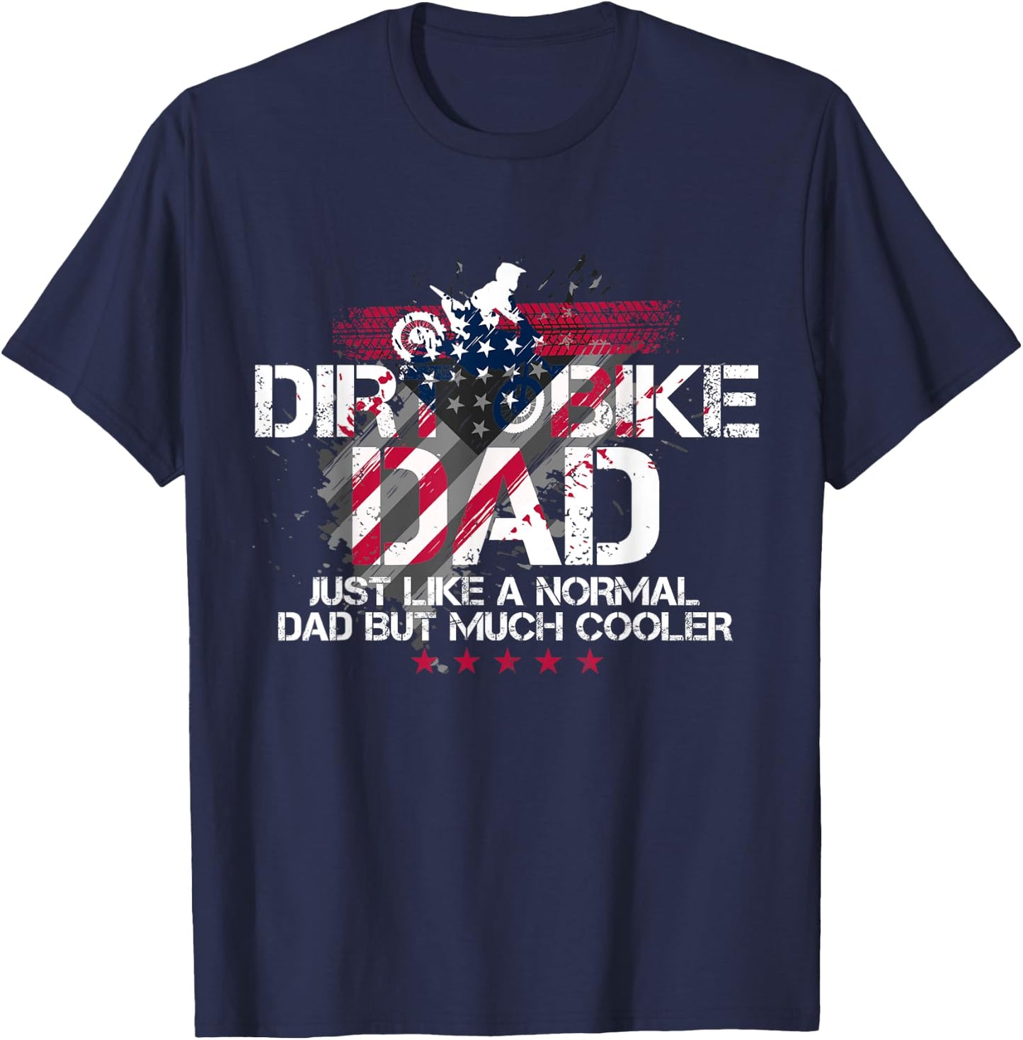 Dirt Bike Dad Father's Day Gift Definition T-Shirt - T-Shirt | Navy