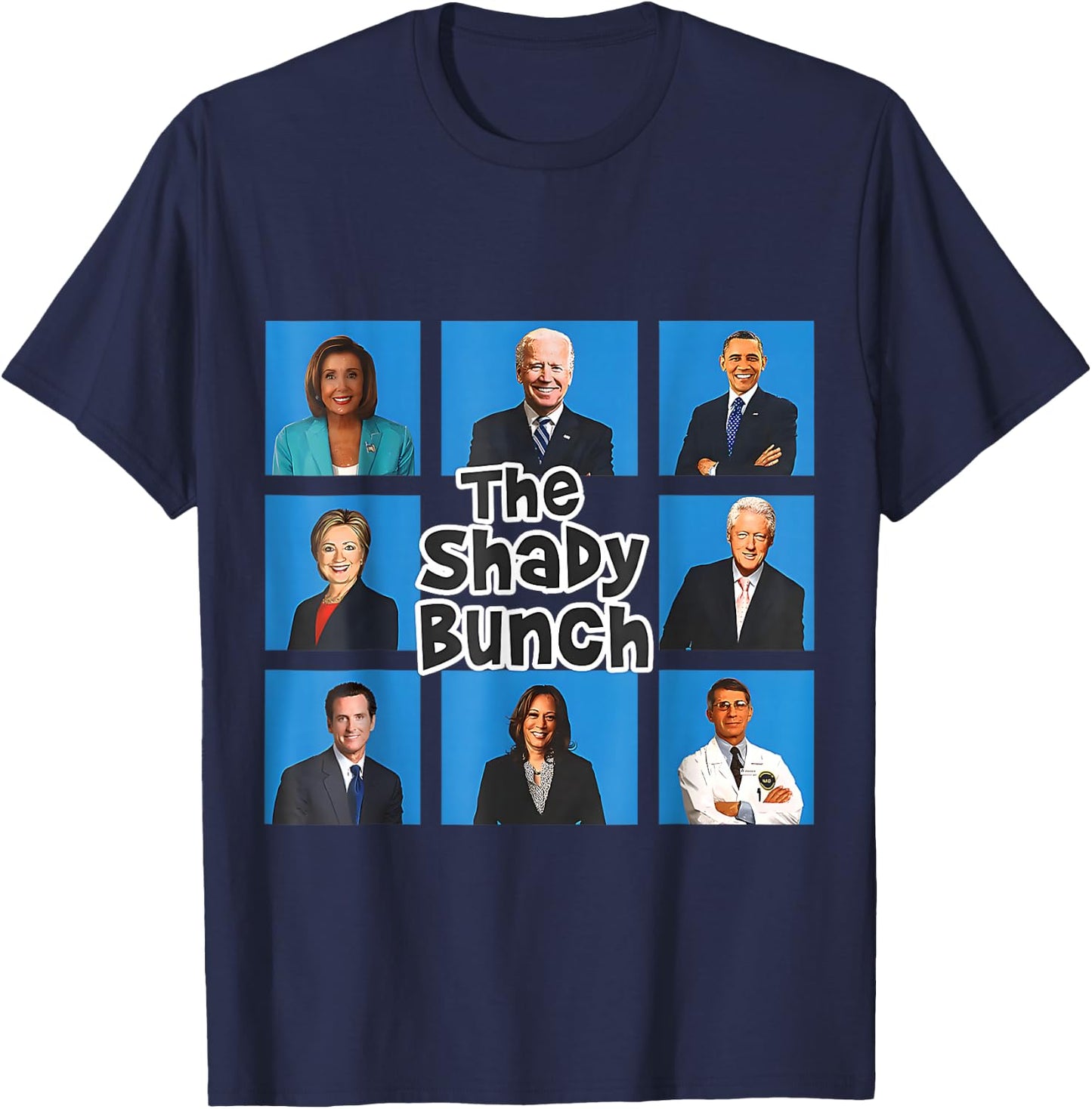 Funny The Shady Bunch 2024 T-Shirt - T-Shirt | Navy
