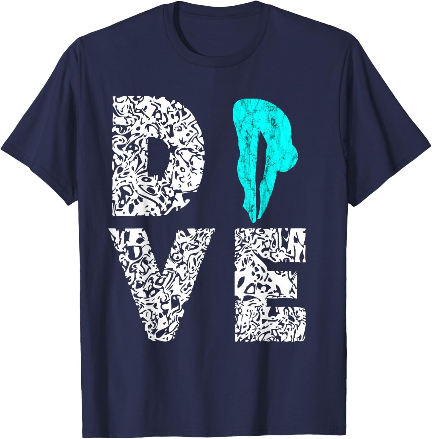 Dive Platform Diving Board Springboard Diving Diver T-Shirt - T-Shirt | Navy