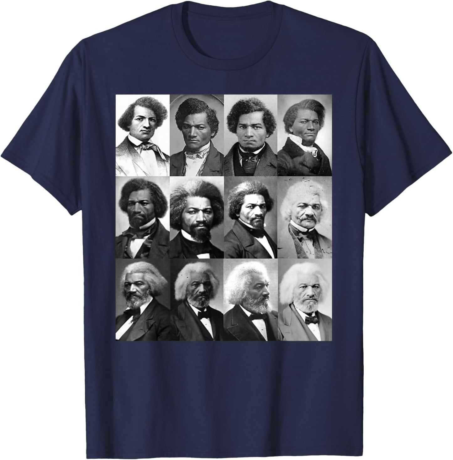Life Of Frederick Douglass Shirt-Retro Black History Month T-Shirt - T-Shirt | Navy