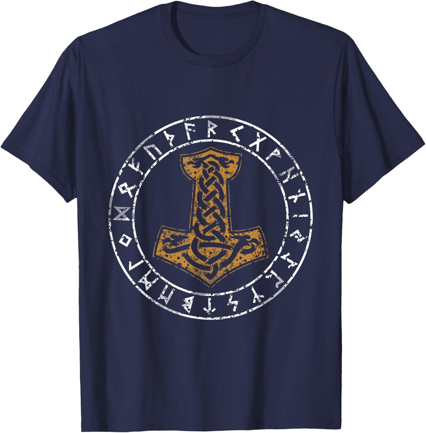Mjolnir Shirt Hammer Of Thor T Shirt T-Shirt - T-Shirt | Navy