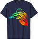 MUSCOVY DUCK Colorful Rainbow Retro T-Shirt - T-Shirt | Navy