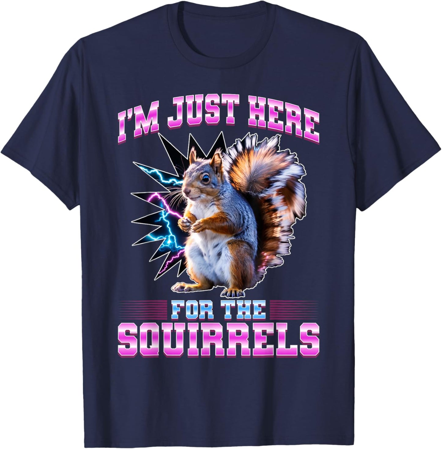 Funny Squirrel T-Shirt - T-Shirt | Navy