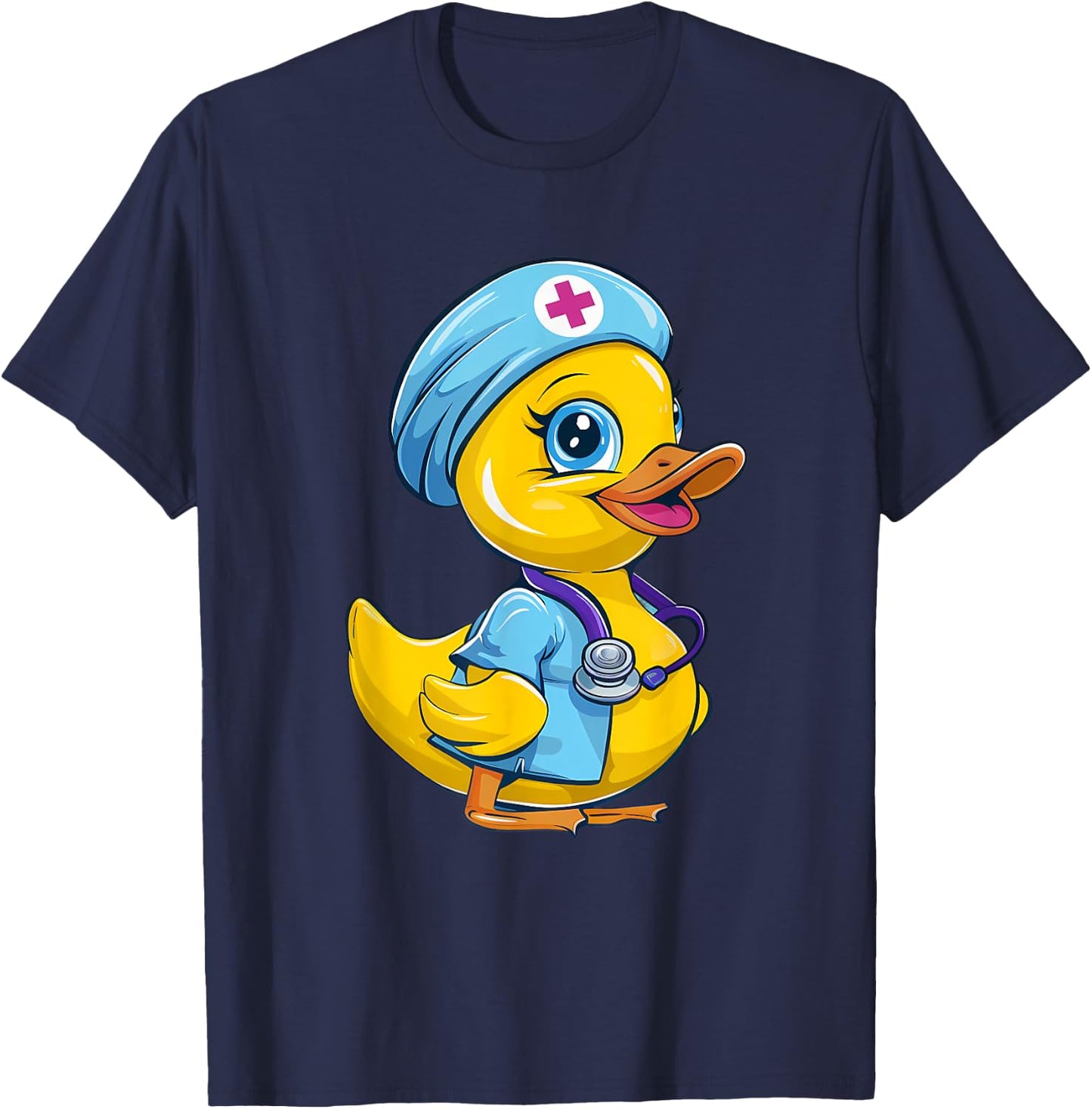 Rubber Duck Nurse Rubber Duck Lover Healthcare Nursing T-Shirt - T-Shirt | Navy