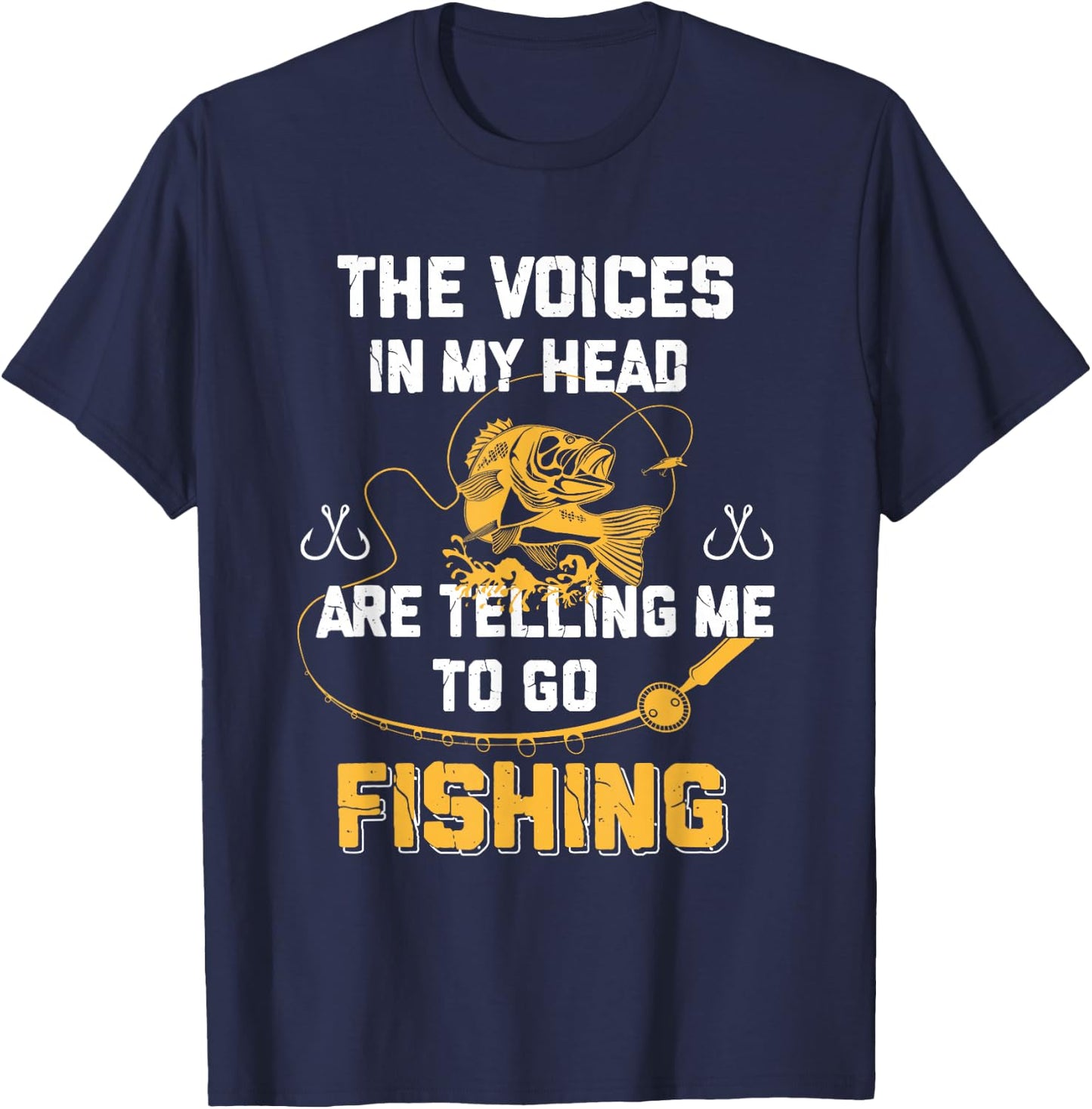 Fishing Gifts Funny Fisherman T-Shirt - T-Shirt | Navy