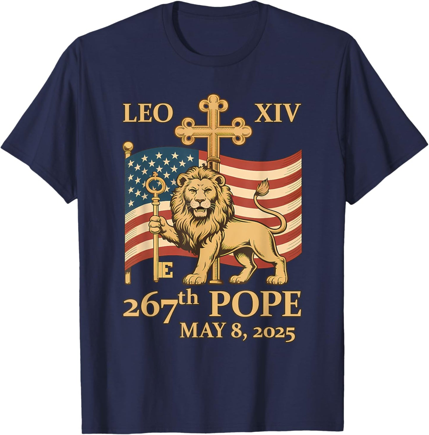 The 267th pope T-Shirt - T-Shirt | Navy