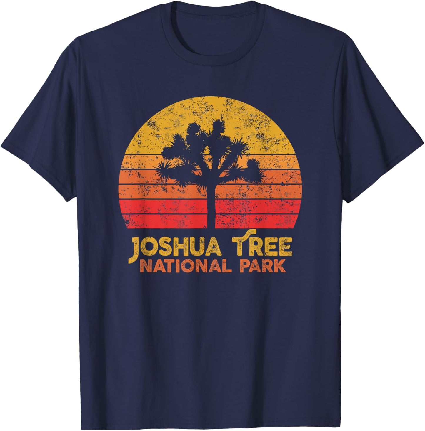 Vintage Joshua Tree National Park Retro T-Shirt - T-Shirt | Navy