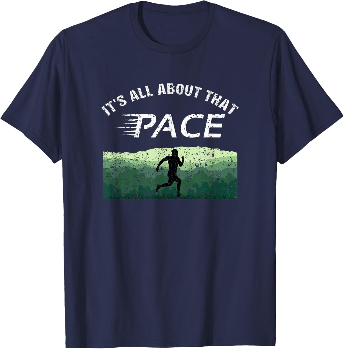Cross Country Running for Boys, Men and Youth T-Shirt - T-Shirt | Navy
