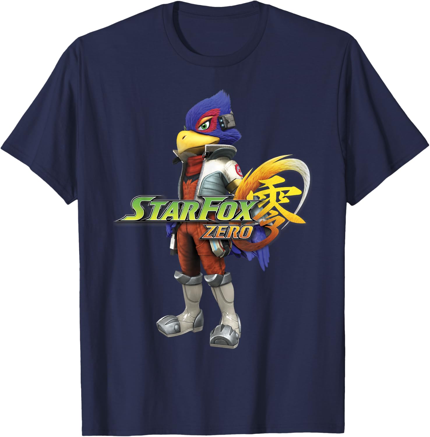 Nintendo Star Fox Zero Falco Logo T-Shirt - T-Shirt | Navy