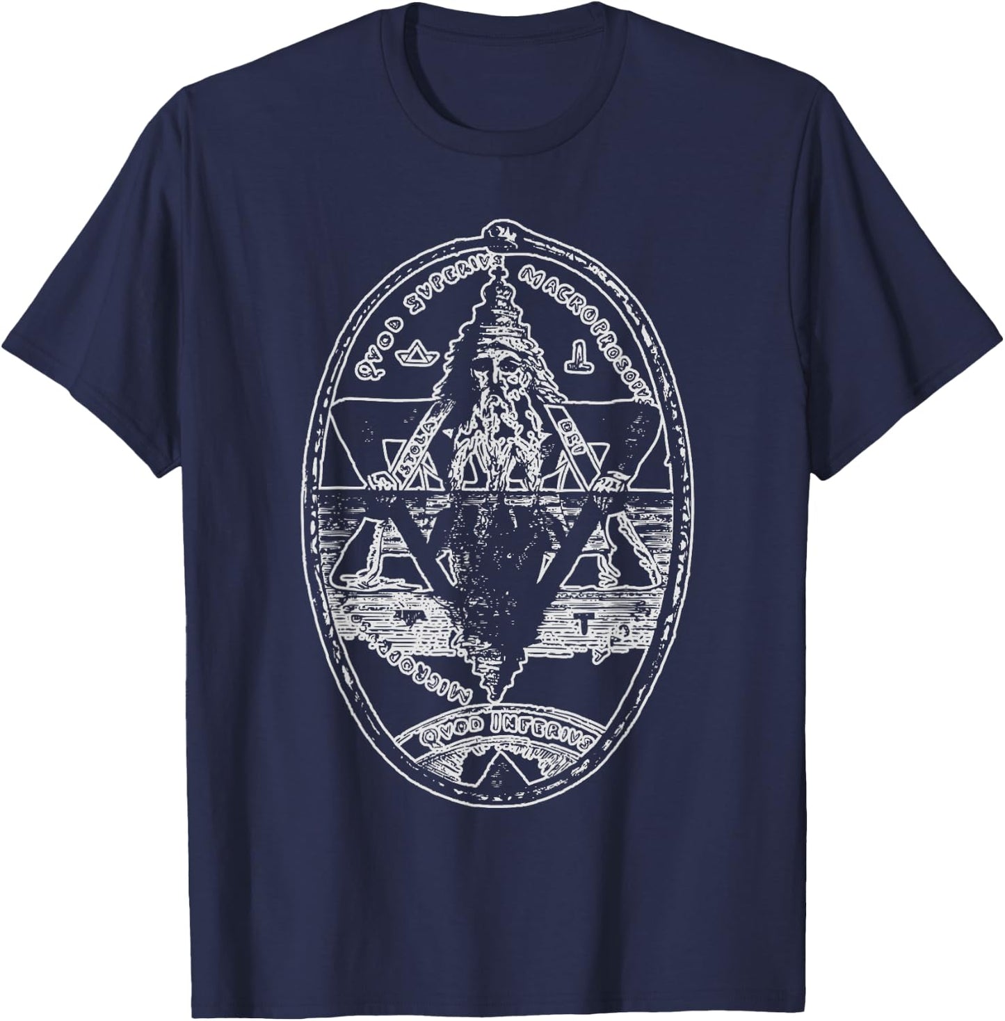 Hermes Trismegistus as Above so Below Hermetic Magic T-Shirt - T-Shirt | Navy