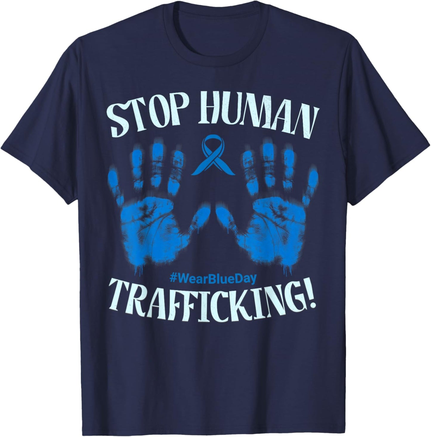 Stop Human Trafficking Awareness Month January 11 Costume T-Shirt - T-Shirt | Navy