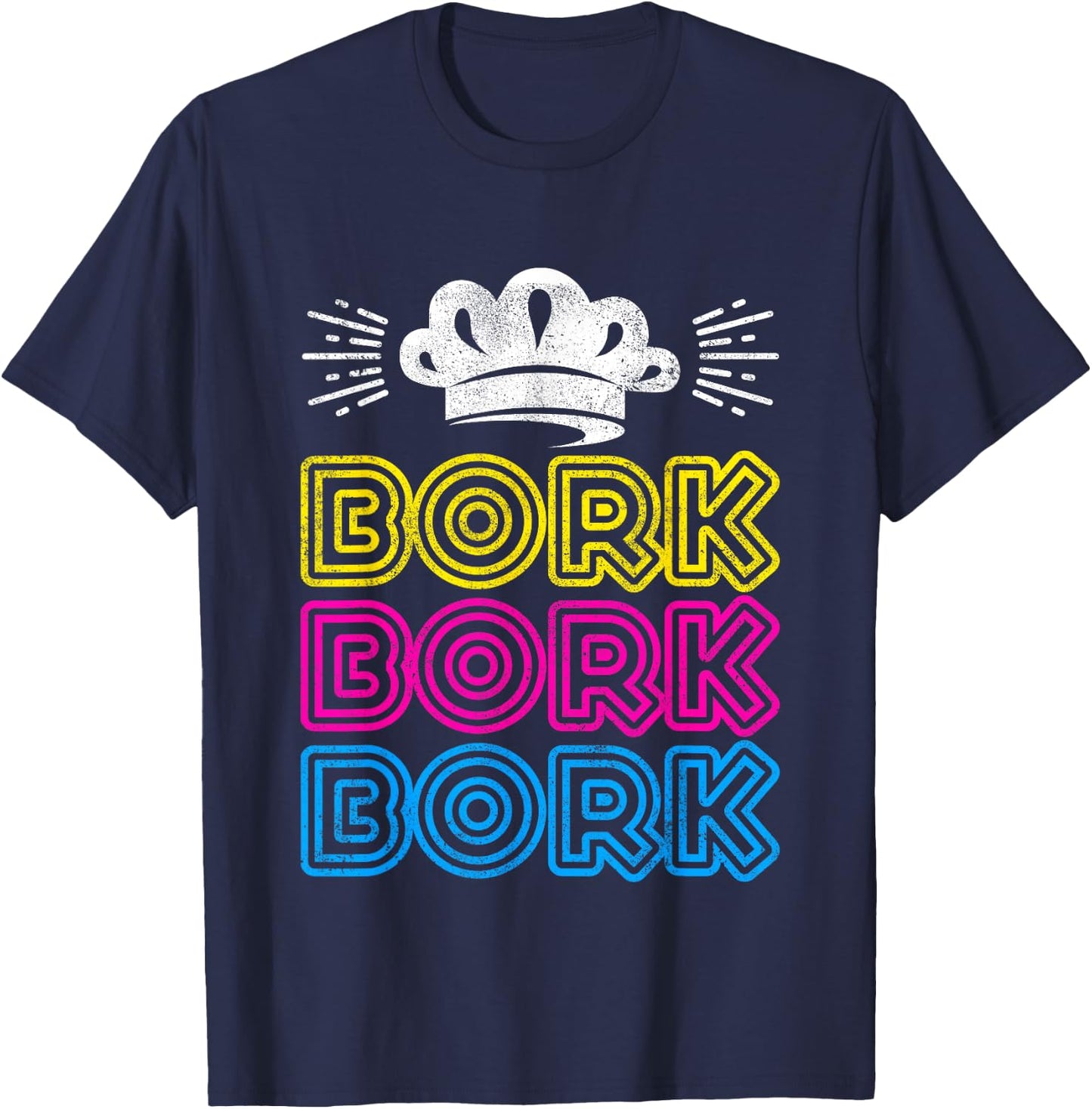 Bork Bork Bork Funny Swedish Chef T-Shirt - T-Shirt | Navy