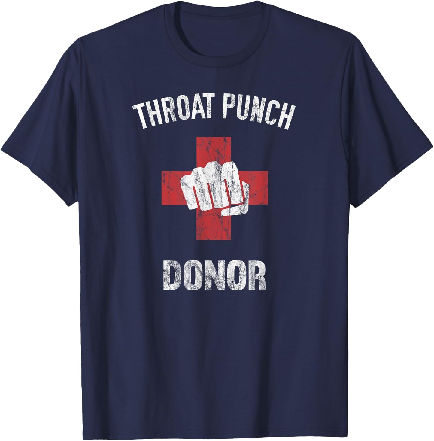 Throat Punch Donor Medic T-Shirt - T-Shirt | Navy