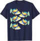 Exotic Reef triggerfish humuhumu T-Shirt - T-Shirt | Navy