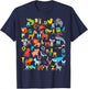 Alphabet Animal ABCs Learning Shirt for Boys, Girls, Adults T-Shirt - T-Shirt | Navy