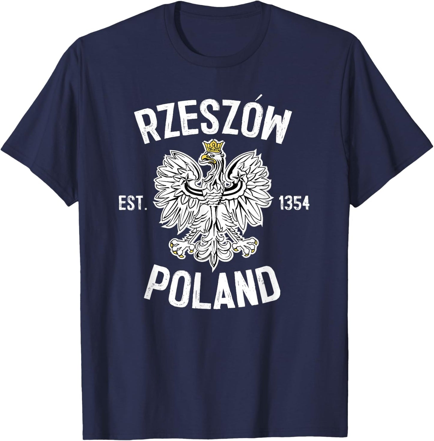 Rzeszow Poland Polish Eagle T-Shirt - T-Shirt | Navy