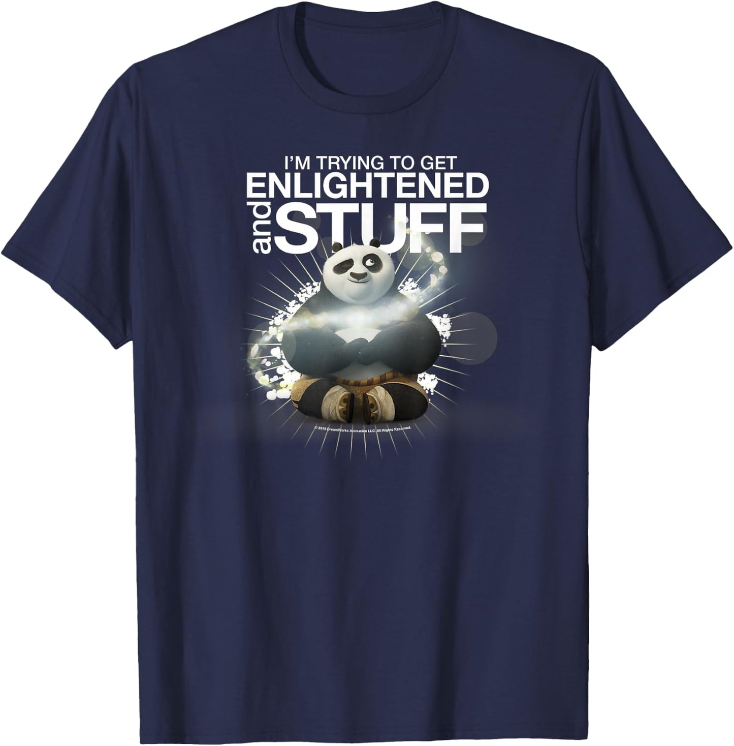 Kung Fu Panda Enlightened And Stuff Po Portrait T-Shirt - T-Shirt | Navy