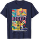 Checkerboard Rocket Power Grid Design T-Shirt - T-Shirt | Navy