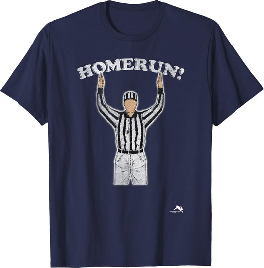 Funny HomeRun Baseball Football Mash Up T-Shirt - T-Shirt | Navy
