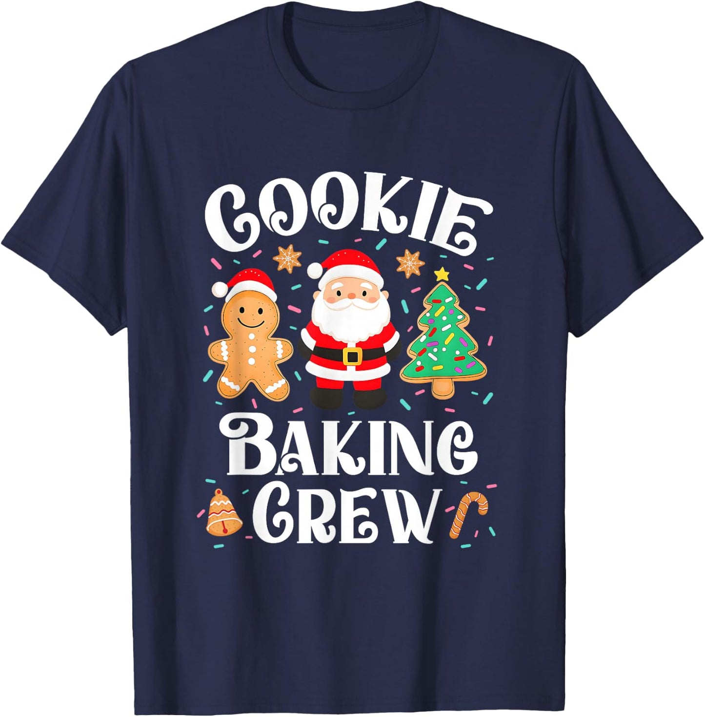 Christmas Cookie Baking Crew Cookie Crew Family Matching T-Shirt - T-Shirt | Navy