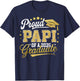 Proud Papi of A Class of 2026 Graduate Grad Family T-Shirt - T-Shirt | Navy