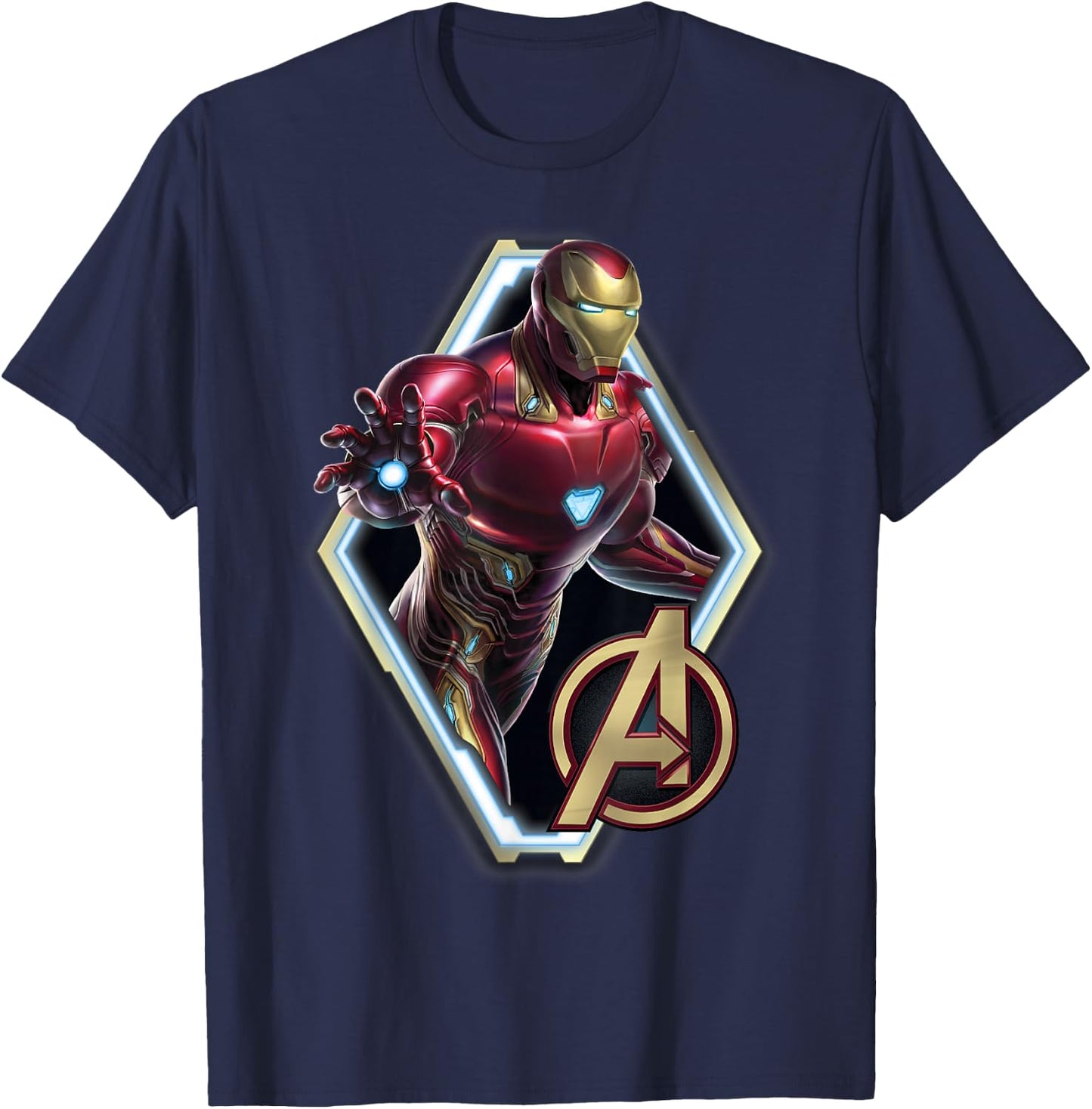 Marvel Avengers Endgame Iron Man Logo Graphic T-Shirt - T-Shirt | Navy