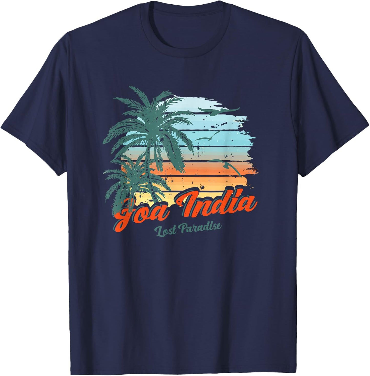 Goa India Beach Shirt Lost Paradise T-Shirt - T-Shirt | Navy
