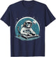 DJ Space Cat Shirt Disc Jockey Cat in Astronaut Suit Costume Men Women Kids T-Shirt - T-Shirt | Navy
