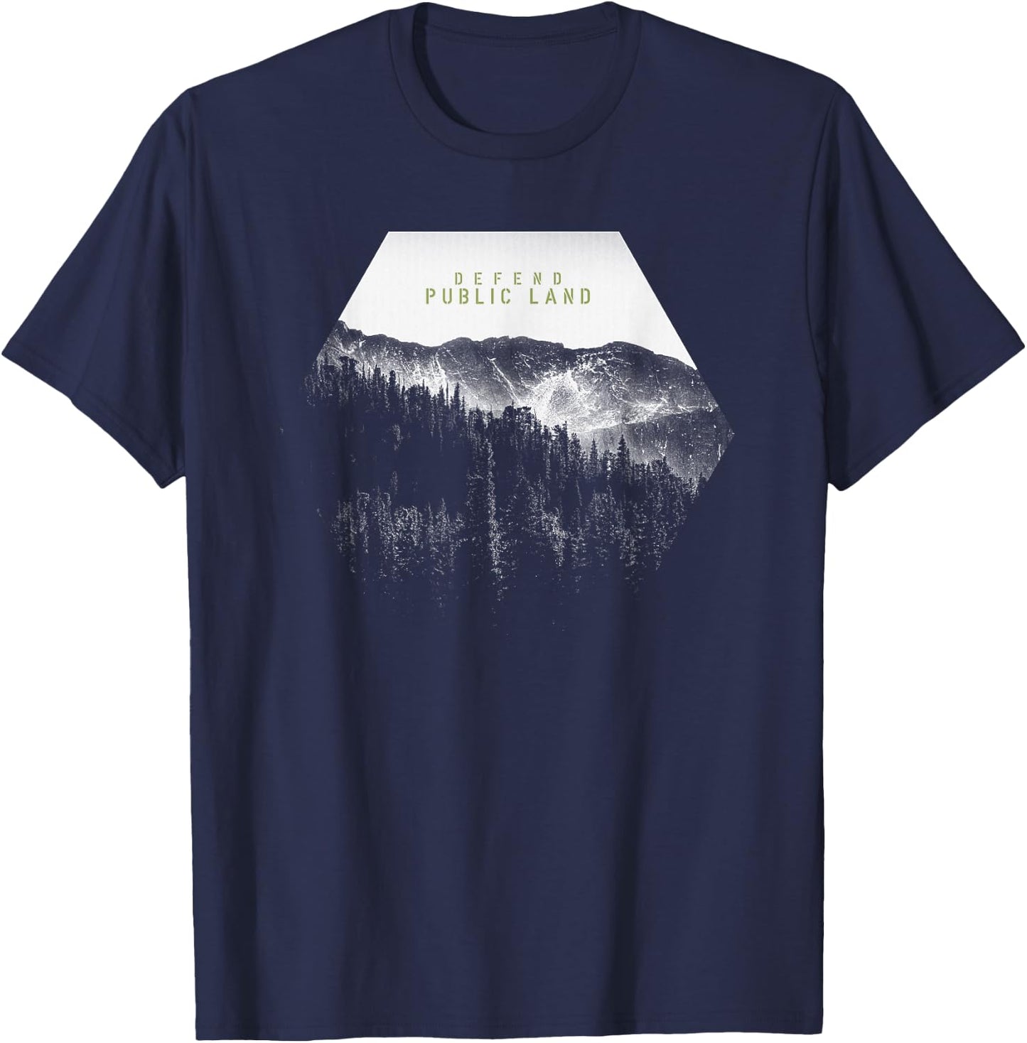 Defend Public Land T-Shirt - T-Shirt | Navy