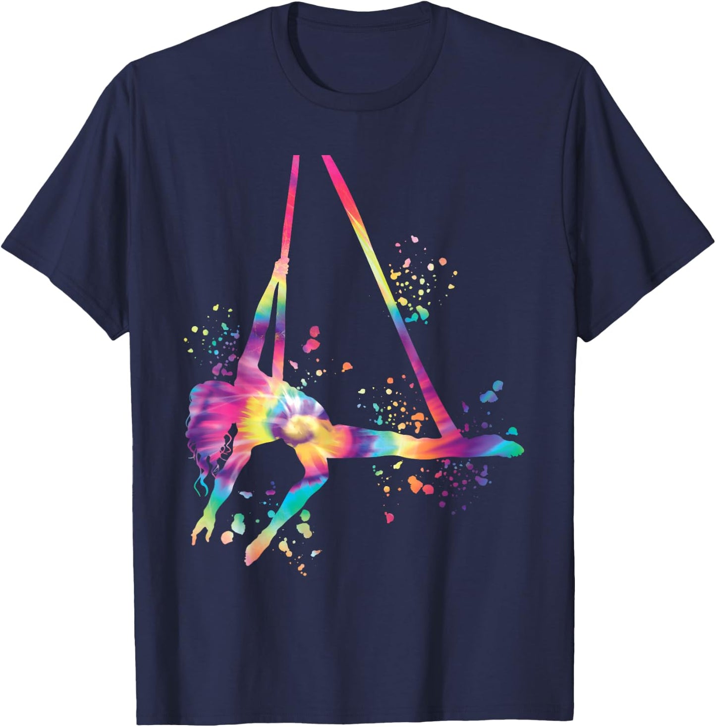 Aerialist Colorsplash Aerial Yoga Kids Aerial Silk T-Shirt - T-Shirt | Navy