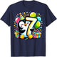 Penguin 7th birthday for boy girl 7 years old seven Penguin T-Shirt - T-Shirt | Navy