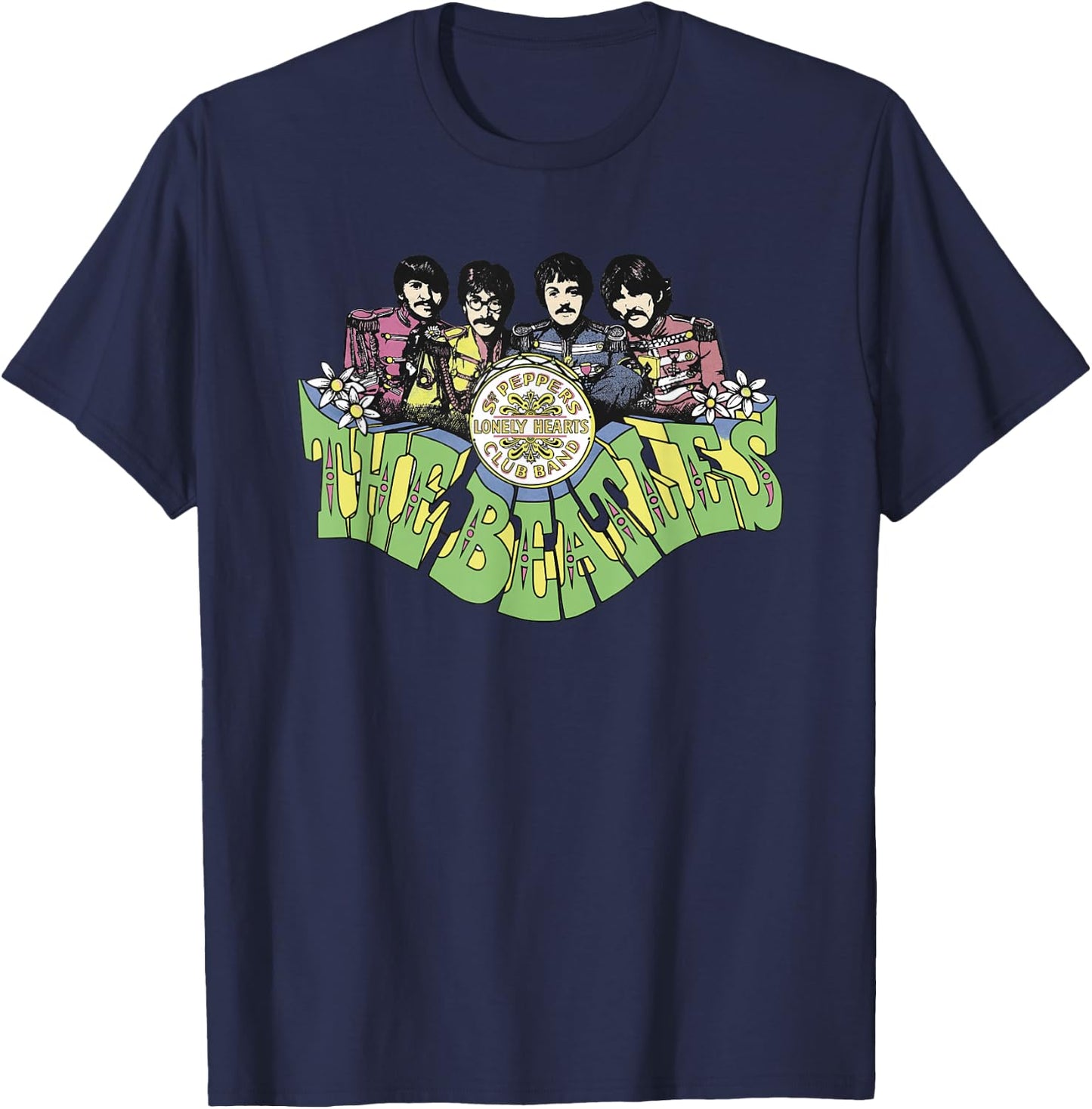 The Beatles - Lonely Hearts Club 2 T-Shirt - T-Shirt | Navy