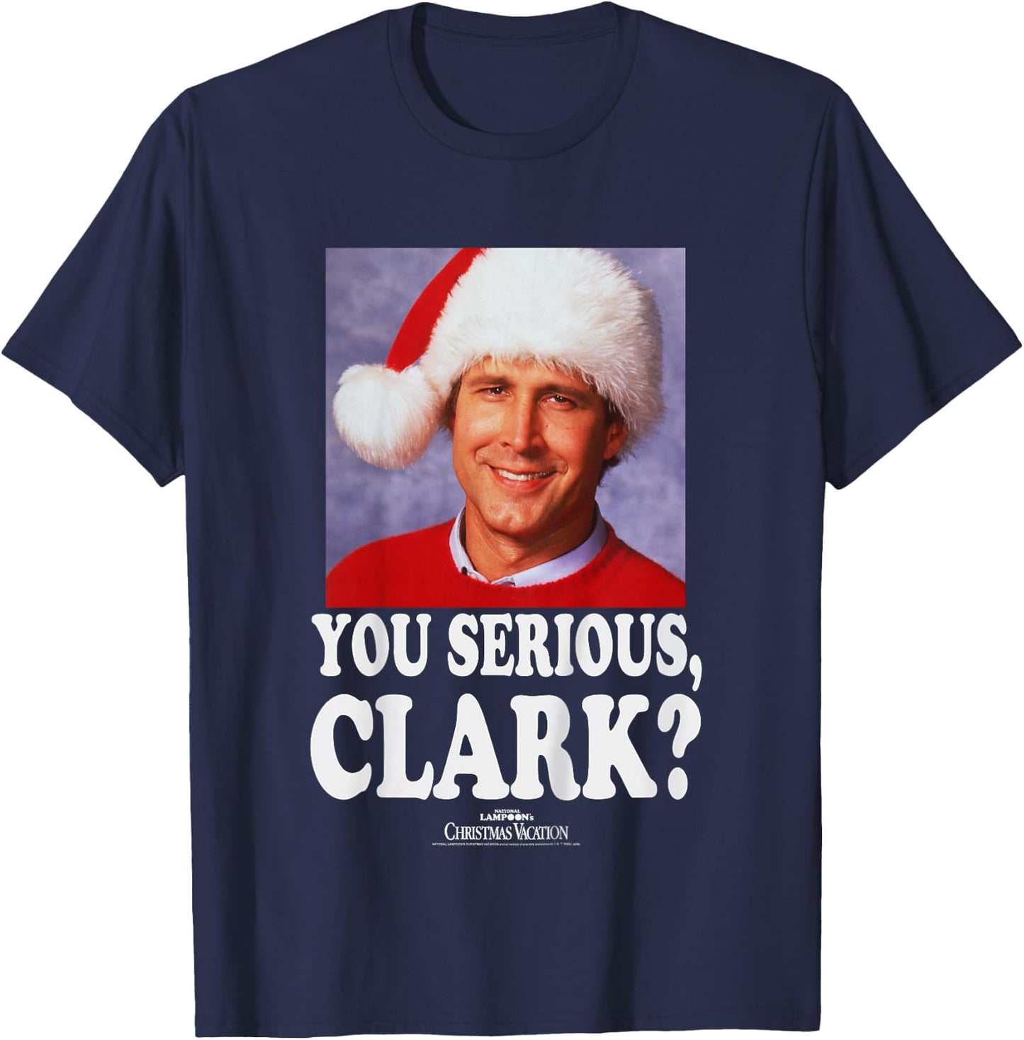 Kids National Lampoon's Christmas Vacation Clark Photo T-Shirt - T-Shirt | Navy