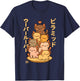 Kawaii Axolotl Pyramid Anime Japanese Letters Cute T-Shirt - T-Shirt | Navy