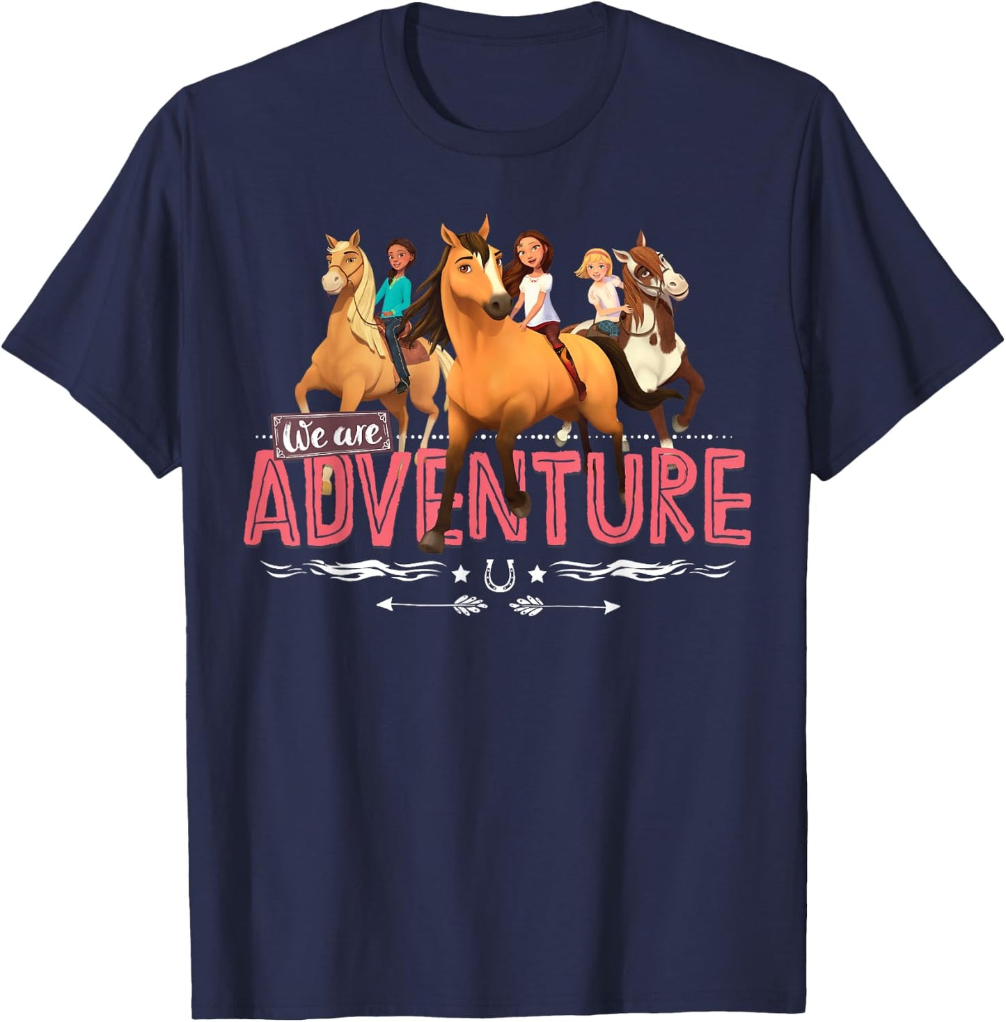 DreamWorks Spirit Riding Free Adventure T-Shirt - T-Shirt | Navy