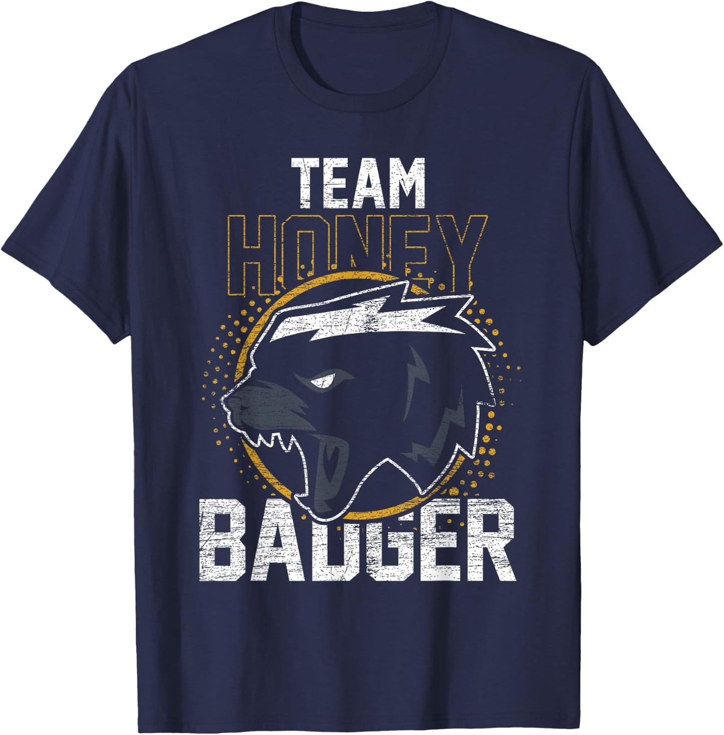 Vintage Team Honey Badger T-Shirt - T-Shirt | Navy