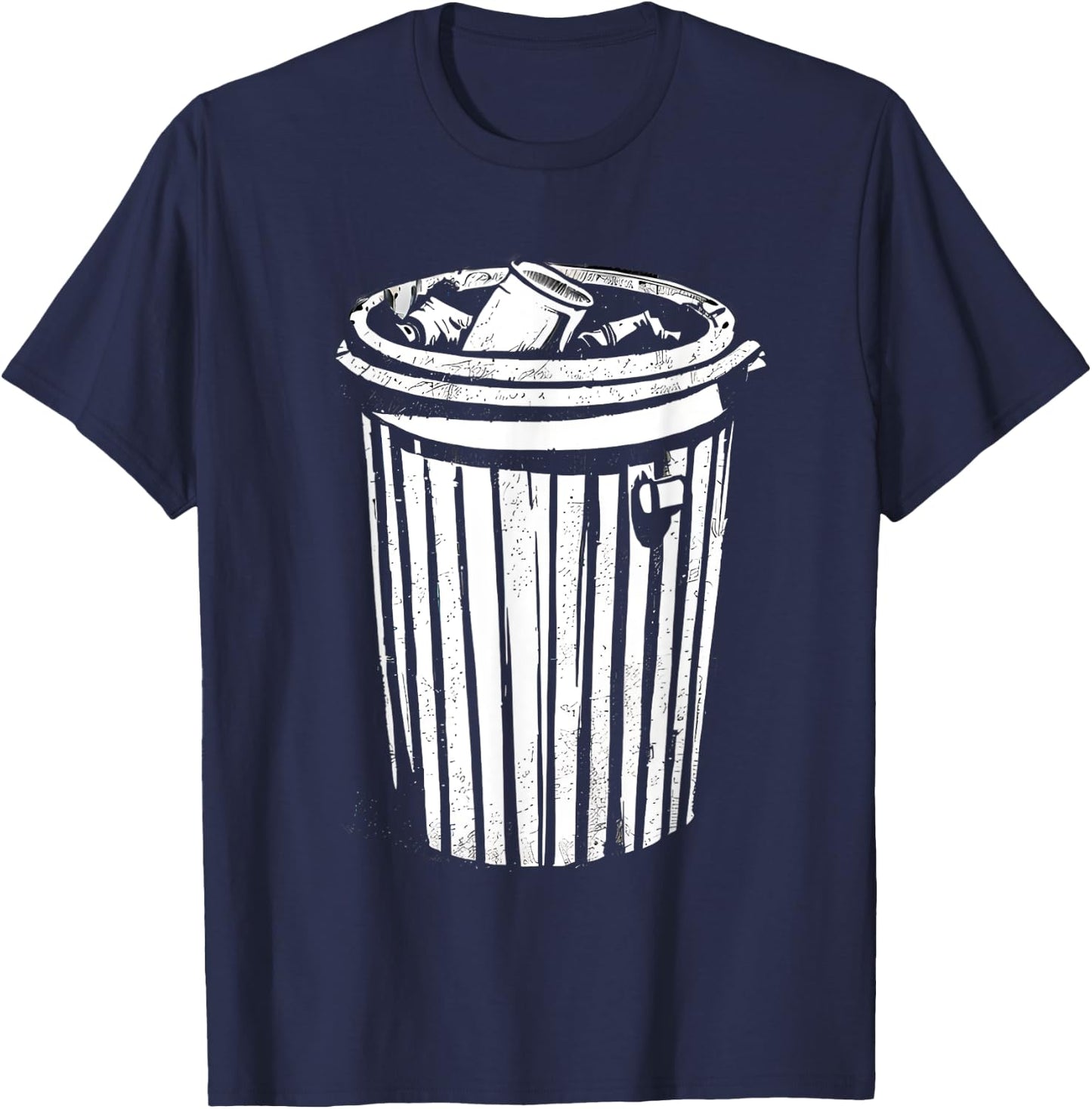 Trash Can Halloween Costume Garbage Can Trashcan Costume T-Shirt - T-Shirt | Navy