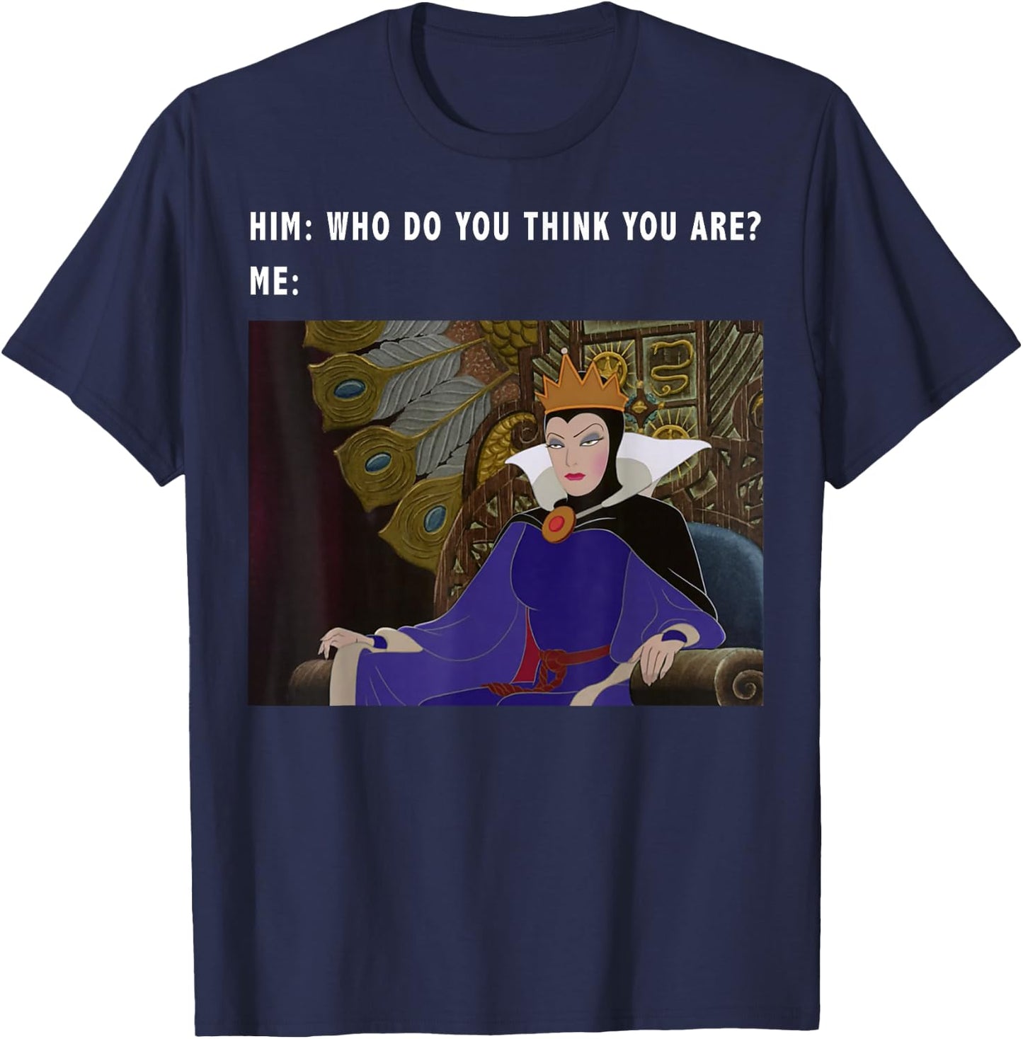 Disney Sleeping Beauty Maleficent Evil Queen Meme Small T-Shirt - T-Shirt | Navy