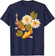 Japanese Koi Fish Japan Butterfly Carp Nishikigoi Fish Pond T-Shirt - T-Shirt | Navy