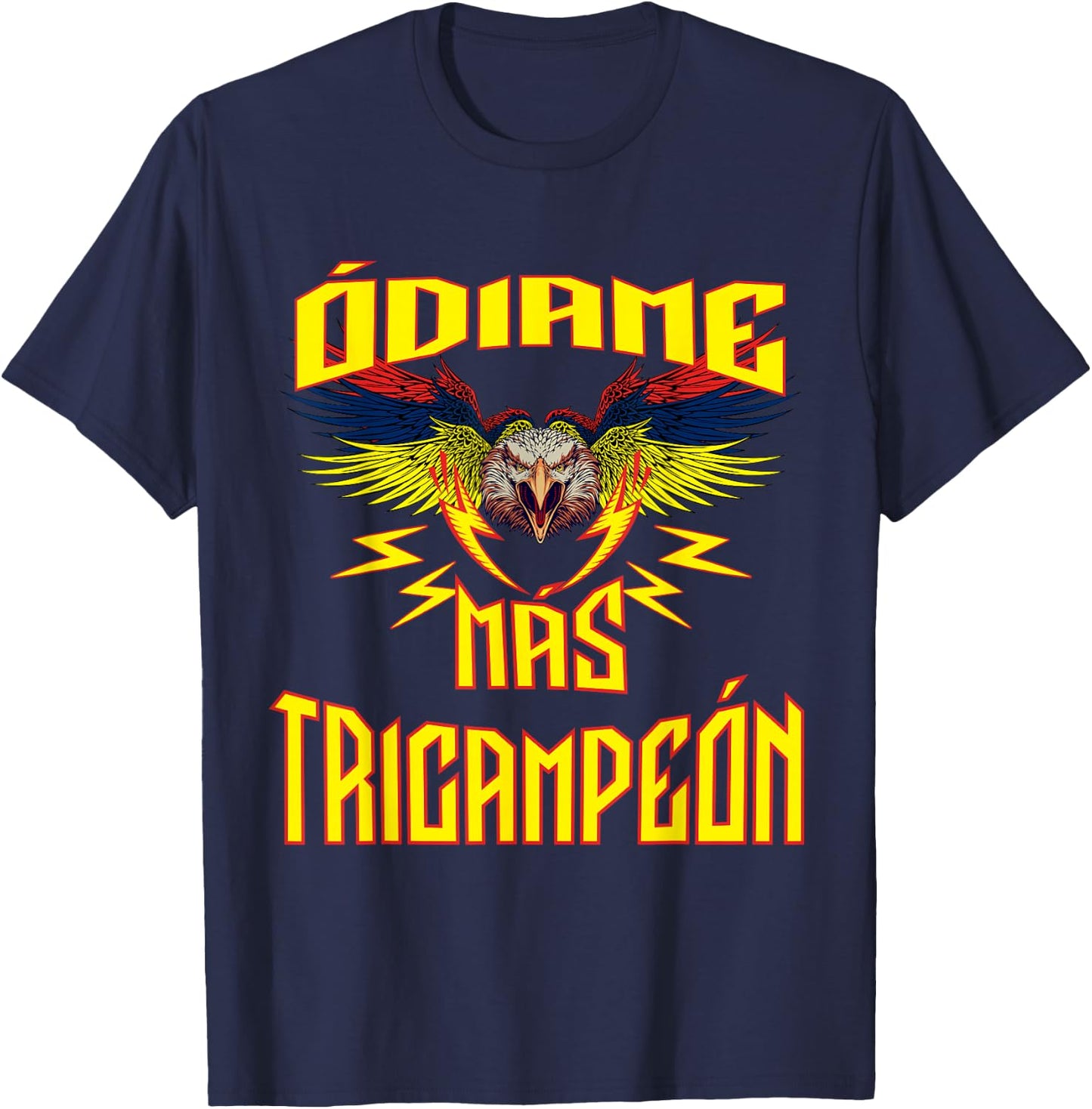 Odiame mas. America tricampeon. T-Shirt - T-Shirt | Navy